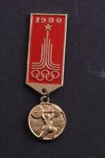 Soviet 1980 Moscow Summer Olympics Weightlifting Sports badge pin USSR picture