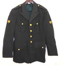 US Military Army Green Coat 38 R 100% Wool Blazer Jacket Uniform Men's  picture