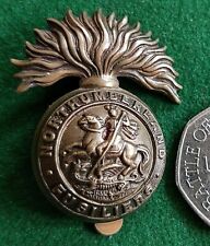 GENUINE WWI NORTHUMBERLAND FUSILIERS CAP BADGE. SEE DESCRIPTION. picture