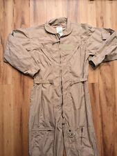 Military Issue Coveralls Tan Khaki Size 50R Cargo Mechanic Us  picture