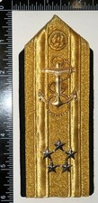RARE US Navy USN Five Star Admiral Bullion Shoulder Board