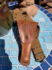 Vintage US Military Issue WW2 Leather Pistol Holster BOYT ? picture