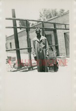 1953 Middle East Land forces Camp Tel El Kabir Egypt Camp worker 3.75x2.5 inch