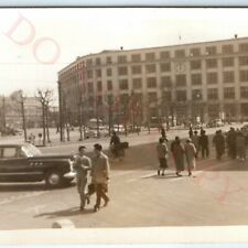 c1952 Tokyo Japan Central Post Office Street Real Photo Station Traffic Light C7 picture