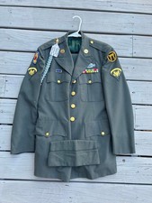 ID'd US Army Vietnam War Dress Greens Uniform WIA Military