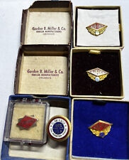 5 Blaw-Knox 10k Gold WW2 Production Worker Service Lapel Pins Blawnox Pittsburgh picture