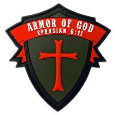 Armor of God USA Flag Christian Patch [PVC Rubber -Hook Fastener - AG15] picture