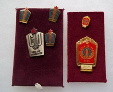 Czechoslovakia Badges ČSSR & ČSR exemplary worker civil defense awards Original