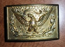 BEAUTIFUL ORIGINAL US ARMY OFFICER M1874 EAGLE BELT PLATE  picture