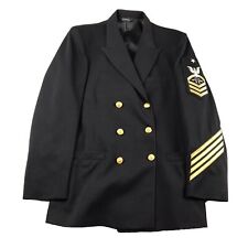 US Navy Jacket Mens 40 Military United States Naval Uniform Buttoned Coat picture