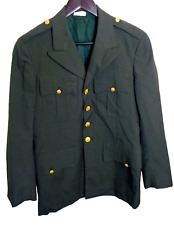 US Military Army Green Coat 38S Poly/Wool Blazer Jacket Uniform Men's picture