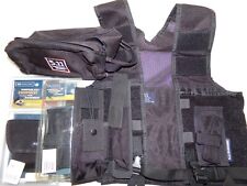 5.11 INC (CAGE 3YEL6) TACTICAL CONCEALMENT VEST WITH POUCHES AND 5.11 CARRY BAG picture