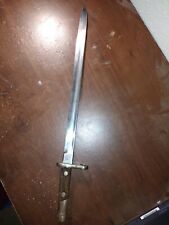 WW1 Spanish Mauser Bayonet with Leather Scabbard  picture