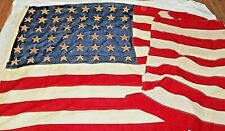 RARE Vintage USA 1945 WWII Transport/Causally Flag 48 GOLD STAR Provenance RARE picture