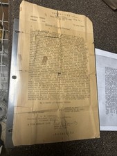 Original World War II United States Army General Orders document 1945 Patton