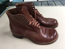 Minty Original WW2 US Low Quarter Boots Dated January 1942, Size 11EE picture