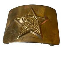Vintage USSR Soviet Russian Military Army Belt Buckle  Original picture
