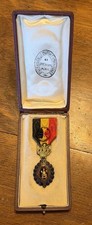 Fine WW1-2 Era, Belgium Labor Merit, Silver Medal. French made w. Case