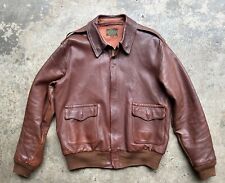 GOOD WEAR Leather Coat Co Rough Wear A2 Flight Jacket Goatskin 42 (40/42) WW2 picture