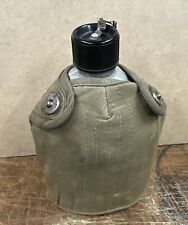 Vintage Military Army Metal Aluminum Canteen With Cover Made in Japan. picture