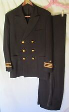 World War II US Navy Lieutenant Commander Officer's Reefer Jacket & Trousers USN picture