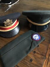 Collection Of 3 Vintage WW II Army Caps picture