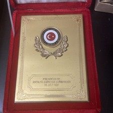 Ministry of National Defence Republic of Turkie Turkey plaque
