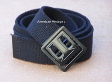 BELT BUCKLE CANVAS WEB MILITARY ARMY USMC BELT BLACK BUCKLE 1 BELT MADE IN USA