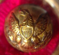 Union General Service Brass Uniform Button: D EVANS & CO; Albert's GI 94A [C4 picture