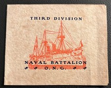 1902 OREGON NATIONAL GUARD NAVAL BATTALION Invitation To Social Hop At Armory