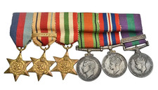 World War Two & KGVI General Service (Palestine 1945-48) Miniature Medal Group