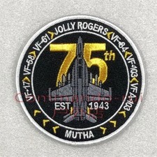 VFA-103 Tactical Patch Creative Jolly Rogers 75th Anniversary Badge DIY Decor
