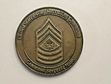 RARE Vintage Command Sergeant Major CSM Recruiting Command Challenge Coin picture