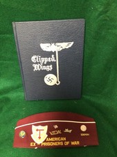 WW2 Stalag Luft 3 POW Sagan Germany CLIPPED WINGS Camp of GREAT ESCAPE & VFW Cap