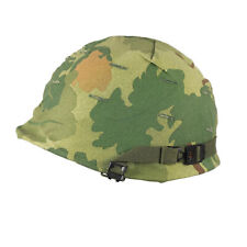 Vietnam War US M1 Helmet with Mitchell Cover Double Reversible picture