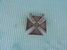 Vintage sterling silver military marksman cross pin picture