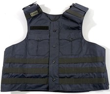 MEDIUM REG PB GUARDIAN BODY ARMOR CARRIER MOLLE NO INSERTS OUTER VEST NAVY 44R