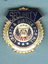 SECURITY & RESCUE HAT LAPEL PIN -  SECURITY PIN   -  NEW picture