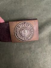 WW1 original German belt and buckle dated 1912 picture