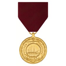 Navy Good Conduct Medal Gold Plated Full Size