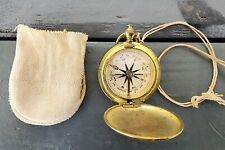 WWI US Army Pocket Watch-Style Brass Compass picture