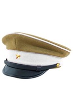 WWII Japanese IJA Army Ministry of Justice EM visor cap wool yellowish brown