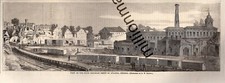 1864 Harpers Weekly October 15 - original print - Atlanta Georgia Railroad depot