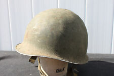 Original WWII WW2 US Army USMC M1 Helmet Front Seam *READ* picture