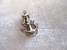 Vintage Brass USN PIN Pendant C Clasp picture