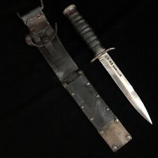 WWII US M3 Blade Marked Camillus Paratrooper Knife M6 Sheath Viner Bros picture