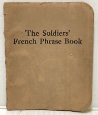 Original WW1 US ARMY Soldiers FRENCH PHRASE Handbook JEFFERSON BARRACKS Missouri picture