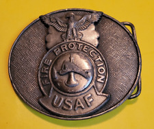 United States Air Force USAF Fire Prevention Belt Buckle picture