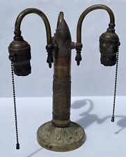 Outstanding Original Trench Art Brass Shell WWI Lion Lamp Military Art Lighting picture