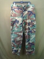 USGI US Military Hot Weather BDU Camo Pants Trousers Rip Stop Large Regular 18-P picture